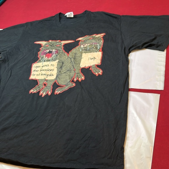 “I open gates to other dimensions for EVIL demigods” funny BLACK MONSTER T SHIRT - Picture 4 of 12